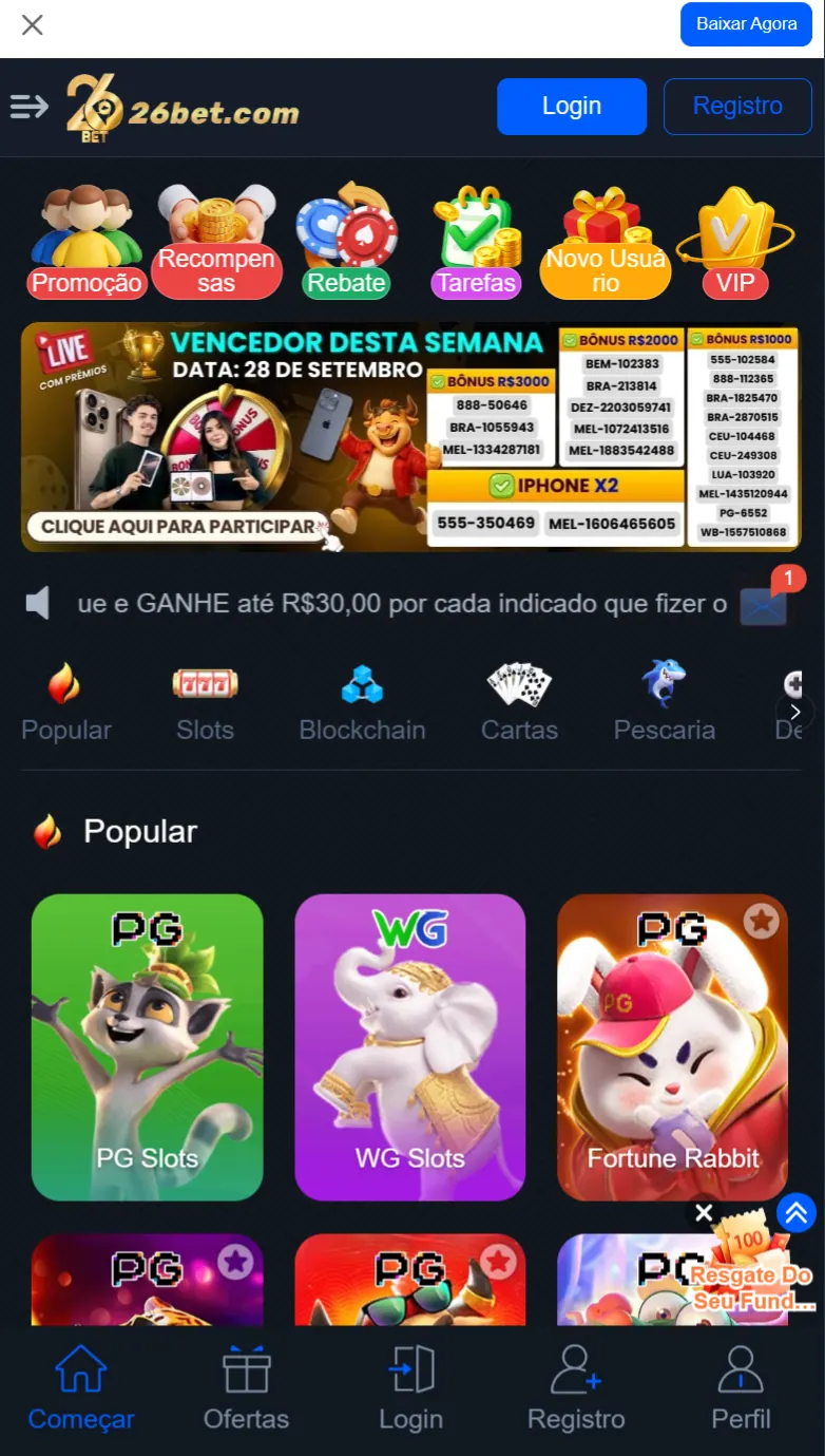26bet Agora é a hora jackpot progressivo VIP Ganhe Agora